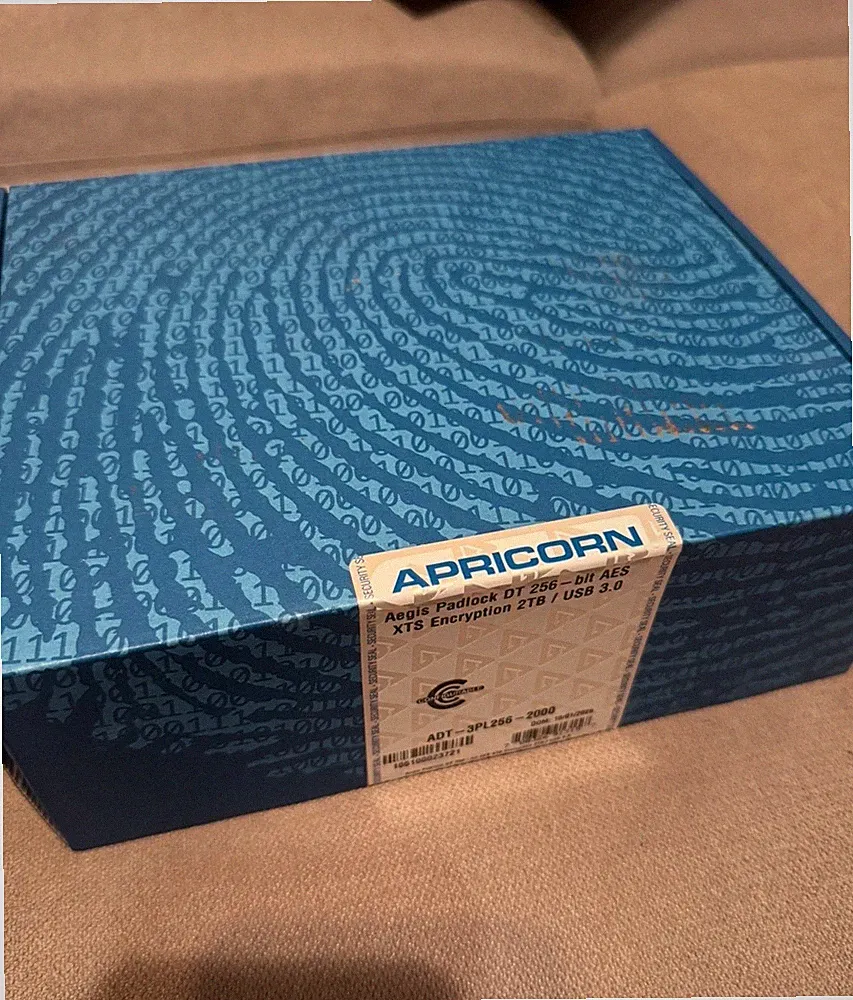 Apricorn 2TB Aegis Padlock USB 3.0 256-Bit AES XTS Hardware Encrypted...