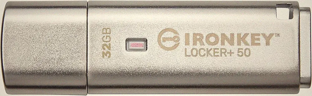 Ironkey Locker+ 50 32GB Encrypted USB Flash Drive | USB 3.2 Gen 1 | XTS-AES P...