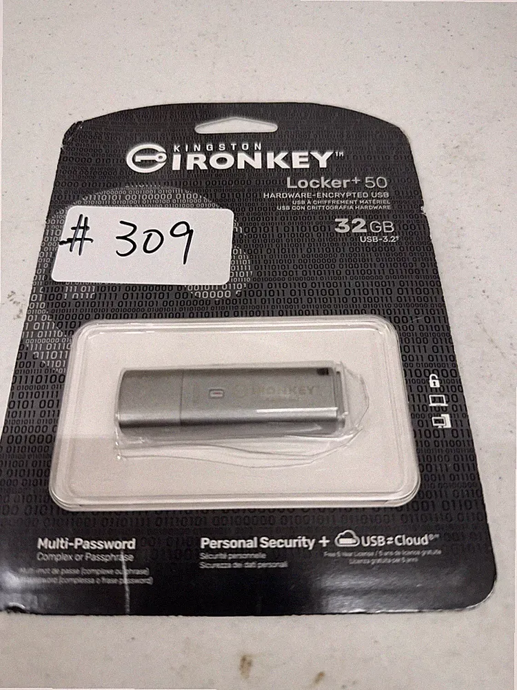 Ironkey Locker+ 50 x 32GB Encrypted USB Flash Drive USB CLOUD 3.2 Gen 1 XTS-AES