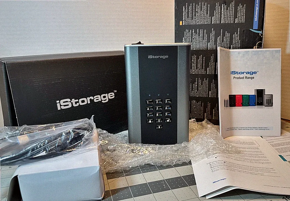 iStorage diskAshur DT2 256-bit 2TB USB 3.1 SECURE ENCRYPTED DESKTOP Hard Drive
