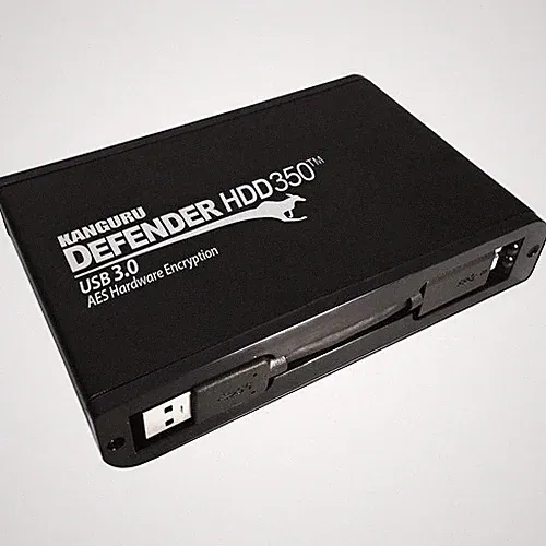 Kanguru Defender HDD350 2 TB FIPS 140-2 Certified - Hardware Encrypted Hard Driv