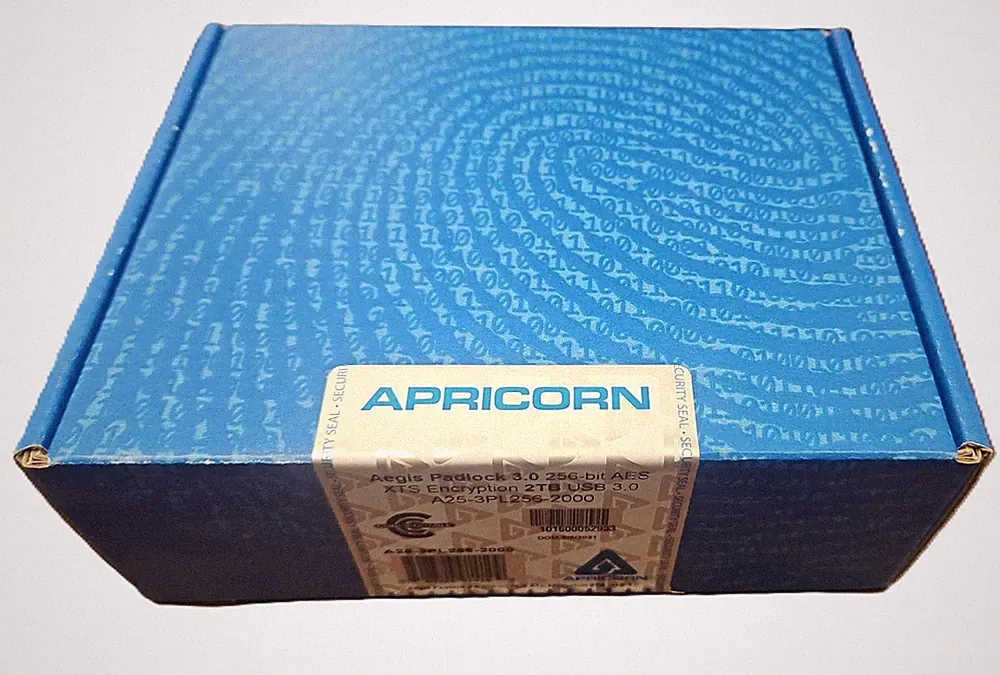 NEW Sealed Apricorn 2TB Aegis Padlock USB3.0 256-Bit AES XTS Encrypted