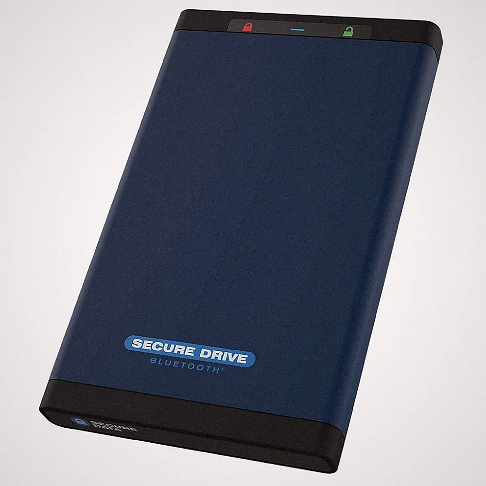 SecureData SecureDrive BT 500GB Encrypted SSD with Bluetooth Authentication