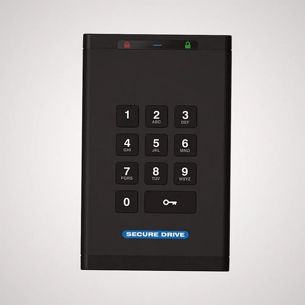 SecureData SecureDrive KP 5TB Hardware Encrypted USB 3.0 External Drive FIPS...
